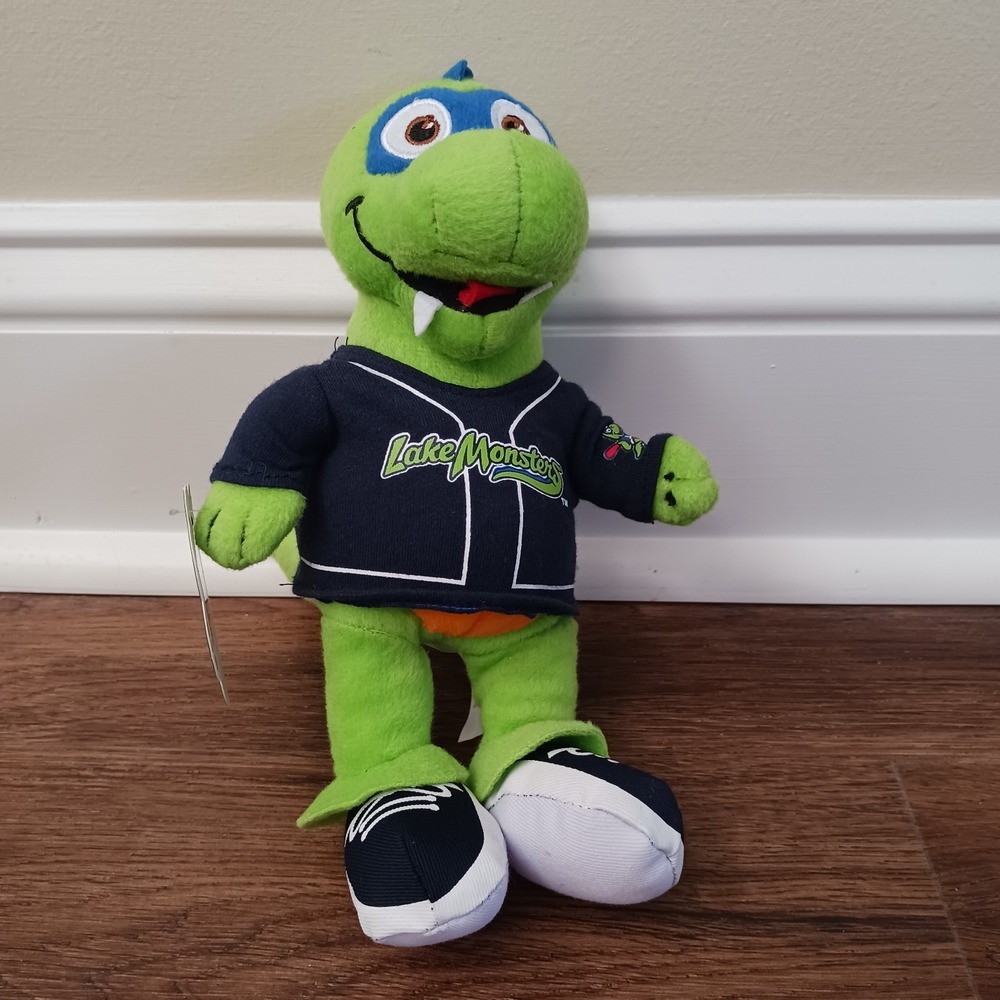 New Lake Monsters Vermont Plush Mascot VT 9" CHAMP Dinosaur Dino Stuffed Animal‎